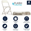 image:imageFlash Furniture Hercules Series Plastic Folding Chair Brown  10 Pack 650LB Weight Capacity Comfortable Event ChairLightweight Folding ChairBeige