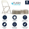 image:imageFlash Furniture Hercules Series Plastic Folding Chair Brown  10 Pack 650LB Weight Capacity Comfortable Event ChairLightweight Folding ChairBeige