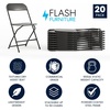 image:imageFlash Furniture Hercules Series Plastic Folding Chair Brown  10 Pack 650LB Weight Capacity Comfortable Event ChairLightweight Folding ChairBlack