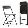 image:imageFlash Furniture Hercules Series Plastic Folding Chair Brown  10 Pack 650LB Weight Capacity Comfortable Event ChairLightweight Folding ChairBlack