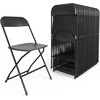 image:imageFlash Furniture Hercules Series Plastic Folding Chair Brown  10 Pack 650LB Weight Capacity Comfortable Event ChairLightweight Folding ChairBlack