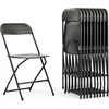 image:imageFlash Furniture Hercules Series Plastic Folding Chair Brown  10 Pack 650LB Weight Capacity Comfortable Event ChairLightweight Folding ChairBlack