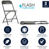 image:imageFlash Furniture Hercules Series Plastic Folding Chair Brown  10 Pack 650LB Weight Capacity Comfortable Event ChairLightweight Folding ChairBlack