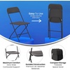 image:imageFlash Furniture Hercules Series Plastic Folding Chair Brown  10 Pack 650LB Weight Capacity Comfortable Event ChairLightweight Folding ChairBlack