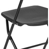 image:imageFlash Furniture Hercules Series Plastic Folding Chair Brown  10 Pack 650LB Weight Capacity Comfortable Event ChairLightweight Folding ChairBlack