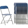 image:imageFlash Furniture Hercules Series Plastic Folding Chair Brown  10 Pack 650LB Weight Capacity Comfortable Event ChairLightweight Folding ChairBlue