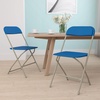 image:imageFlash Furniture Hercules Series Plastic Folding Chair Brown  10 Pack 650LB Weight Capacity Comfortable Event ChairLightweight Folding ChairBlue