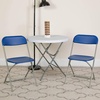 image:imageFlash Furniture Hercules Series Plastic Folding Chair Brown  10 Pack 650LB Weight Capacity Comfortable Event ChairLightweight Folding ChairBlue