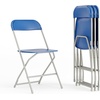 image:imageFlash Furniture Hercules Series Plastic Folding Chair Brown  10 Pack 650LB Weight Capacity Comfortable Event ChairLightweight Folding ChairBlue