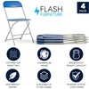 image:imageFlash Furniture Hercules Series Plastic Folding Chair Brown  10 Pack 650LB Weight Capacity Comfortable Event ChairLightweight Folding ChairBlue