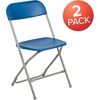 image:imageFlash Furniture Hercules Series Plastic Folding Chair Brown  10 Pack 650LB Weight Capacity Comfortable Event ChairLightweight Folding ChairBlue