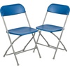 image:imageFlash Furniture Hercules Series Plastic Folding Chair Brown  10 Pack 650LB Weight Capacity Comfortable Event ChairLightweight Folding ChairBlue