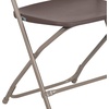 image:imageFlash Furniture Hercules Series Plastic Folding Chair Brown  10 Pack 650LB Weight Capacity Comfortable Event ChairLightweight Folding ChairBrown