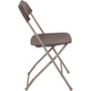 image:imageFlash Furniture Hercules Series Plastic Folding Chair Brown  10 Pack 650LB Weight Capacity Comfortable Event ChairLightweight Folding ChairBrown