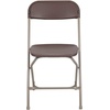 image:imageFlash Furniture Hercules Series Plastic Folding Chair Brown  10 Pack 650LB Weight Capacity Comfortable Event ChairLightweight Folding ChairBrown