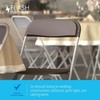 image:imageFlash Furniture Hercules Series Plastic Folding Chair Brown  10 Pack 650LB Weight Capacity Comfortable Event ChairLightweight Folding ChairBrown