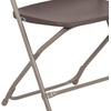 image:imageFlash Furniture Hercules Series Plastic Folding Chair Brown  10 Pack 650LB Weight Capacity Comfortable Event ChairLightweight Folding ChairBrown