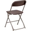image:imageFlash Furniture Hercules Series Plastic Folding Chair Brown  10 Pack 650LB Weight Capacity Comfortable Event ChairLightweight Folding ChairBrown