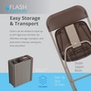 image:imageFlash Furniture Hercules Series Plastic Folding Chair Brown  10 Pack 650LB Weight Capacity Comfortable Event ChairLightweight Folding ChairBrown