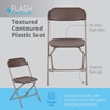 image:imageFlash Furniture Hercules Series Plastic Folding Chair Brown  10 Pack 650LB Weight Capacity Comfortable Event ChairLightweight Folding ChairBrown