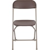 image:imageFlash Furniture Hercules Series Plastic Folding Chair Brown  10 Pack 650LB Weight Capacity Comfortable Event ChairLightweight Folding ChairBrown