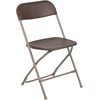 image:imageFlash Furniture Hercules Series Plastic Folding Chair Brown  10 Pack 650LB Weight Capacity Comfortable Event ChairLightweight Folding ChairBrown