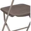 image:imageFlash Furniture Hercules Series Plastic Folding Chair Brown  10 Pack 650LB Weight Capacity Comfortable Event ChairLightweight Folding ChairBrown