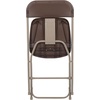 image:imageFlash Furniture Hercules Series Plastic Folding Chair Brown  10 Pack 650LB Weight Capacity Comfortable Event ChairLightweight Folding ChairBrown