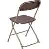 image:imageFlash Furniture Hercules Series Plastic Folding Chair Brown  10 Pack 650LB Weight Capacity Comfortable Event ChairLightweight Folding ChairBrown