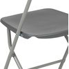 image:imageFlash Furniture Hercules Series Plastic Folding Chair Brown  10 Pack 650LB Weight Capacity Comfortable Event ChairLightweight Folding ChairGrey