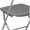 image:imageFlash Furniture Hercules Series Plastic Folding Chair Brown  10 Pack 650LB Weight Capacity Comfortable Event ChairLightweight Folding ChairGrey
