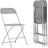 image:imageFlash Furniture Hercules Series Plastic Folding Chair Brown  10 Pack 650LB Weight Capacity Comfortable Event ChairLightweight Folding ChairGrey