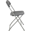 image:imageFlash Furniture Hercules Series Plastic Folding Chair Brown  10 Pack 650LB Weight Capacity Comfortable Event ChairLightweight Folding ChairGrey