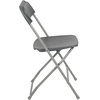 image:imageFlash Furniture Hercules Series Plastic Folding Chair Brown  10 Pack 650LB Weight Capacity Comfortable Event ChairLightweight Folding ChairGrey