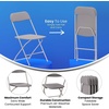 image:imageFlash Furniture Hercules Series Plastic Folding Chair Brown  10 Pack 650LB Weight Capacity Comfortable Event ChairLightweight Folding ChairGrey