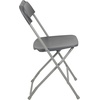 image:imageFlash Furniture Hercules Series Plastic Folding Chair Brown  10 Pack 650LB Weight Capacity Comfortable Event ChairLightweight Folding ChairGrey
