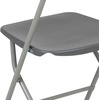 image:imageFlash Furniture Hercules Series Plastic Folding Chair Brown  10 Pack 650LB Weight Capacity Comfortable Event ChairLightweight Folding ChairGrey