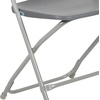 image:imageFlash Furniture Hercules Series Plastic Folding Chair Brown  10 Pack 650LB Weight Capacity Comfortable Event ChairLightweight Folding ChairGrey