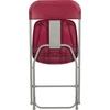image:imageFlash Furniture Hercules Series Plastic Folding Chair Brown  10 Pack 650LB Weight Capacity Comfortable Event ChairLightweight Folding ChairRed