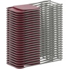 image:imageFlash Furniture Hercules Series Plastic Folding Chair Brown  10 Pack 650LB Weight Capacity Comfortable Event ChairLightweight Folding ChairRed