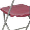 image:imageFlash Furniture Hercules Series Plastic Folding Chair Brown  10 Pack 650LB Weight Capacity Comfortable Event ChairLightweight Folding ChairRed