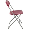 image:imageFlash Furniture Hercules Series Plastic Folding Chair Brown  10 Pack 650LB Weight Capacity Comfortable Event ChairLightweight Folding ChairRed