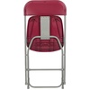 image:imageFlash Furniture Hercules Series Plastic Folding Chair Brown  10 Pack 650LB Weight Capacity Comfortable Event ChairLightweight Folding ChairRed