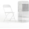 image:imageFlash Furniture Hercules Series Plastic Folding Chair Brown  10 Pack 650LB Weight Capacity Comfortable Event ChairLightweight Folding ChairWhite
