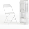 image:imageFlash Furniture Hercules Series Plastic Folding Chair Brown  10 Pack 650LB Weight Capacity Comfortable Event ChairLightweight Folding ChairWhite