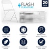 image:imageFlash Furniture Hercules Series Plastic Folding Chair Brown  10 Pack 650LB Weight Capacity Comfortable Event ChairLightweight Folding ChairWhite