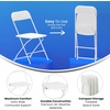 image:imageFlash Furniture Hercules Series Plastic Folding Chair Brown  10 Pack 650LB Weight Capacity Comfortable Event ChairLightweight Folding ChairWhite