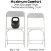 image:imageFlash Furniture Hercules Series Plastic Folding Chair Brown  10 Pack 650LB Weight Capacity Comfortable Event ChairLightweight Folding ChairWhite