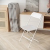 image:imageFlash Furniture Hercules Series Plastic Folding Chair Brown  10 Pack 650LB Weight Capacity Comfortable Event ChairLightweight Folding ChairWhite