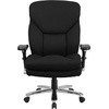 image:imageFlash Furniture Hercules Series Swivel Office Chair with Extra Wide Seat Ergonomic HighBack Executive Chair with Padded Seat and Arms BlackBlack Fabric